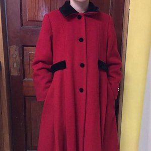 Red Rothschild Wool Coat